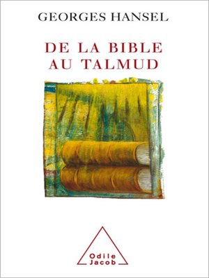 cover image of De la Bible au Talmud